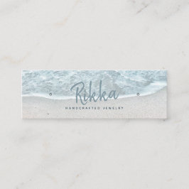 ターキヨイズ海スタッドイヤリングディスプレイカード スキニー名刺