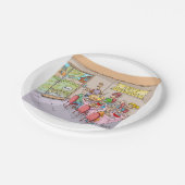 ターキーおもしろいキッズサンクスギビング紙プレート ペーパープレート (アングル)