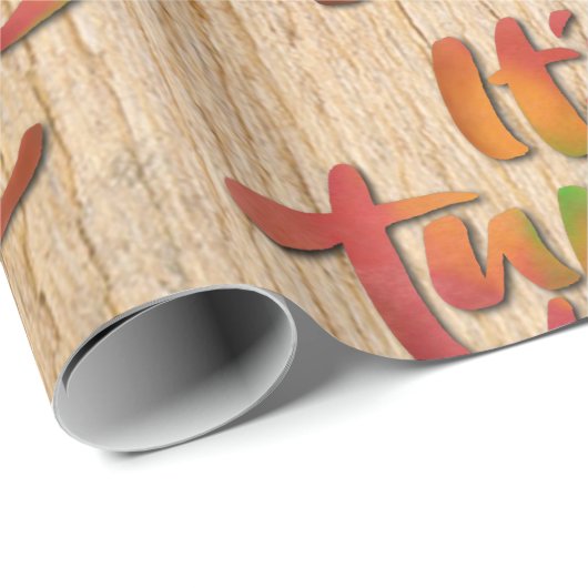 ターキーおもしろいタイム感謝祭ディナーことわざ ラッピングペーパー (ロールコーナー)