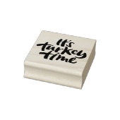 ターキーおもしろいタイム感謝祭ディナーことわざ ラバースタンプ (スタンプ)