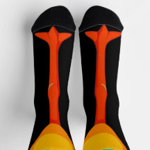 ターキーおもしろいチキン足ソックス膝の動物