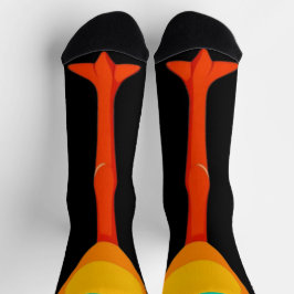 ターキーおもしろいチキン足ソックス膝の動物 ソックス