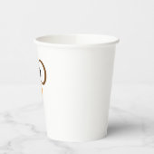 ターキーおもしろいファミリー感謝祭トルコ顔フリアン 紙コップ (左)