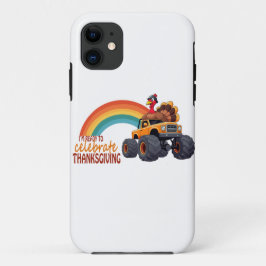ターキーおもしろいモンスタートラック感謝事件 iPhone 11 ケース