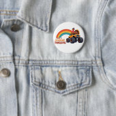 ターキーおもしろいモンスタートラック感謝提供ボタン 缶バッジ (インサイチュ)