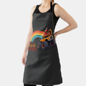 ターキーおもしろいモンスタートラック感謝祭エプロン エプロン (インサイチュ)