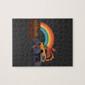 ターキーおもしろいモンスタートラック感謝祭パズル ジグソーパズル (横)