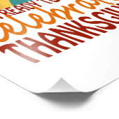 ターキーおもしろいモンスタートラック感謝祭プリント フォトプリント (角)