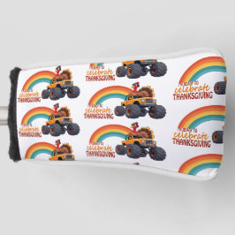 ターキーおもしろいモンスタートラック感謝祭ヘッドコーブ ゴルフヘッドカバー