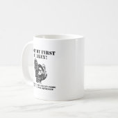 ターキーおもしろい狩りマグ コーヒーマグカップ (正面左)