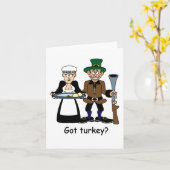 ターキーってある？ ノートカード (黄色い花)