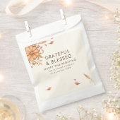 ターキーと感謝の祭典　ボヘミアンパーティーのお誘い フェイバーバッグ (クリップ留めされた状態)