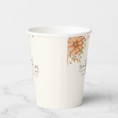 ターキーと感謝の祭典　ボヘミアンパーティーのお誘い 紙コップ (右)