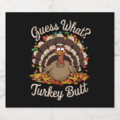 ターキーのお尻って面白い、感謝祭って何？ ビールラベル (シングルラベル)
