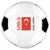 ターキーのトルコ国旗パーソナライズドネーム サッカーボール (回転)