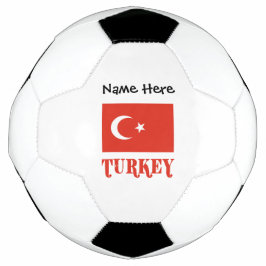 ターキーのトルコ国旗パーソナライズドネーム サッカーボール