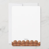 ターキーの羽根の縁取り招待状 招待状 (裏面)