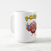 ターキーのF-Caw-F面白いロースターのグッズ コーヒーマグカップ (正面左)