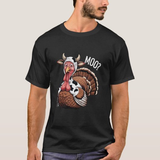ターキーもー 楽しい感謝祭 Tシャツ (正面)