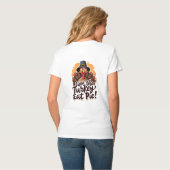 ターキーを救え、パイを食べよう! Tシャツ (裏面フル)