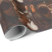 ターキーアヒル1ピジョンサンクスギビング紙 ラッピングペーパー (ロールコーナー)