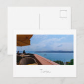 ターキーイスタンブールシティスケープBosphorus ポストカード (正面/裏面)