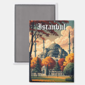 ターキーイスタンブールブルーモスク マグネット (正面/裏面)