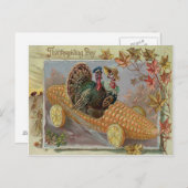 ターキーカップルコーンカー紅葉 ポストカード (正面/裏面)