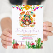 ターキーカラフルフローラカクタスフレンドサンドビィングフィエスタ 招待状