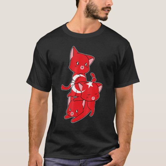 ターキーキャッツターキッシュターキー Tシャツ (正面)