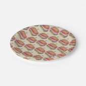 ターキークラブサンドイッチデリランチランチョンミート ペーパープレート (アングル)