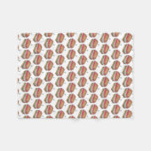 ターキークラブサンドイッチレストランダイナーグルメ食品 フリースブランケット (正面(横))