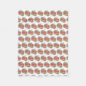 ターキークラブサンドイッチレストランダイナーグルメ食品 フリースブランケット (正面)