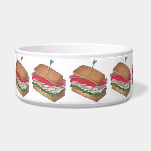 ターキークラブサンドイッチレストランダイナーグルメ食品 ボウル