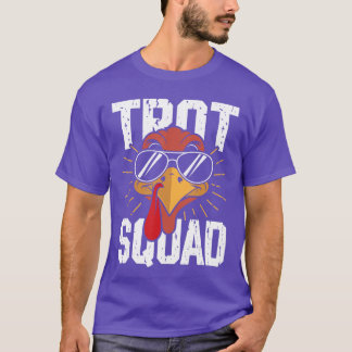 ターキーグラスハンクスギビング男性用トロット隊 Tシャツ
