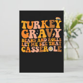 ターキーグレイビー豆とロール見せてよカセロール 招待状 (スタンド正面)