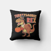 ターキーサウルスレックスダブターキーダートルディノトドラーボーイズ クッション (正面)