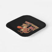 ターキーサウルスレックスダブターキーダートルディノトドラーボーイズ ペーパープレート (傾斜あり)