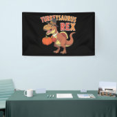 ターキーサウルスレックスダブターキーダートルディノトドラーボーイズ 横断幕 (トレードショー)