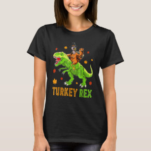 ターキーサウルスレックスダブターキーダートルディノトドラーボーイズ Tシャツ