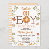 ターキーサンクスギビングベビーシャワー招待状 招待状 (正面/裏面)