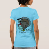 ターキーシャツ、t-2X Tシャツ (裏面)