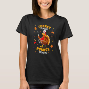 ターキースクラブルゴムグローブターキーナースサンクスギフ Tシャツ