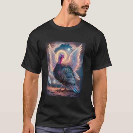 ターキースピリットガイド動物自然恋人ワイルドライフF Tシャツ (正面)