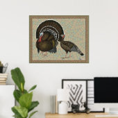 ターキーズスタンダードブロンズポートレート ポスター (ホームオフィス)