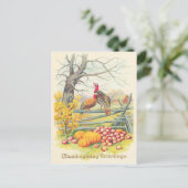 ターキーズファームパンプキンリンゴツリー紅葉 ポストカード (スタンド正面)