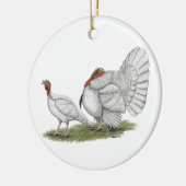 ターキーズホワイトホルランズ セラミックオーナメント (左)