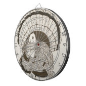 ターキーセピアスケッチダーツボード ダーツボード (正面右)