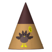 ターキータイムサンクスギビングパーティー帽子 パーティーハット (正面)