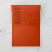 ターキーダック詩ThanksgIving inside greeting C シーズンカード (内部)